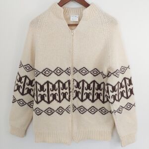 Kahurangi Knitwear Home Crafted Cowichan Style Cardigan Size 40